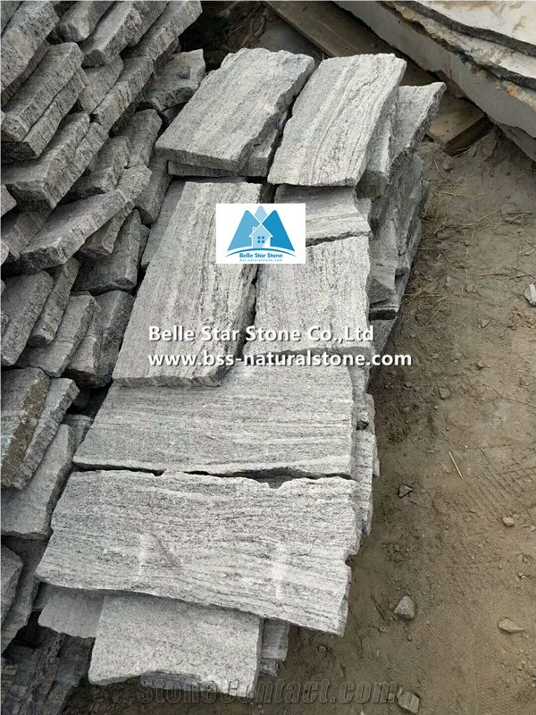 Cloudy Grey Granite Ashlar Stone Veneer & Quoins