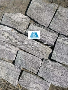 Cloudy Grey Granite Field Thin Stone Veneer