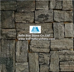 Cloudy Grey Granite Field Thin Stone Veneer