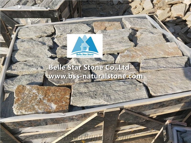 Customized Quartzite Loose Ledge Stone Thin Veneer