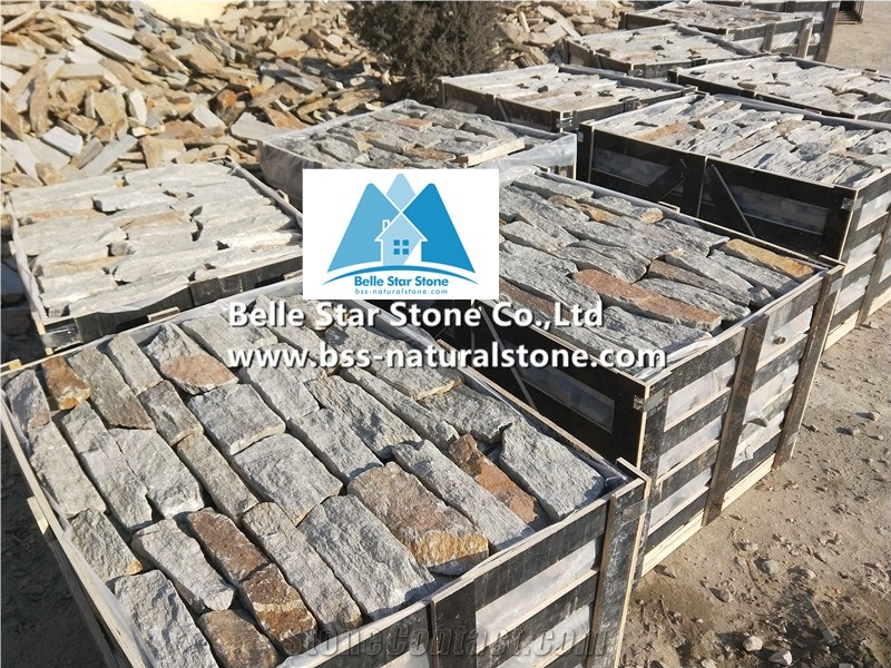 Customized Quartzite Loose Ledge Stone Thin Veneer