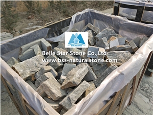 Green Quartzite L Corner Wall Stone & Quions