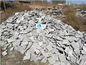 Misty Grey Granite Fieldstone Wall Cladding Veneer