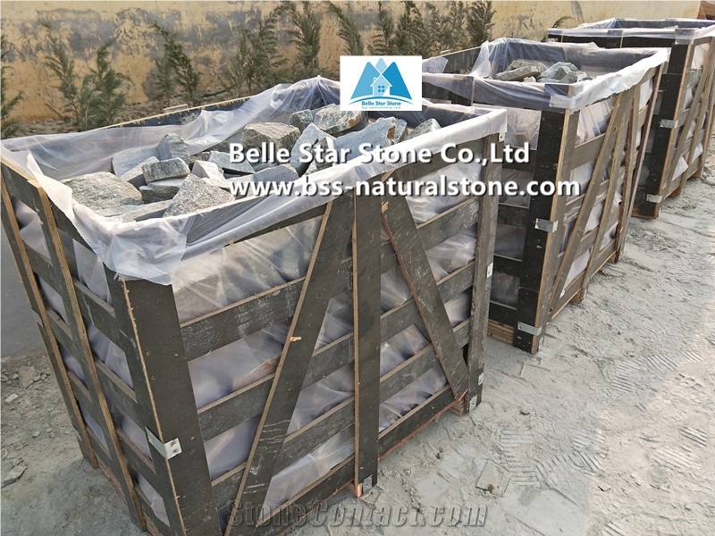 Natural Green Quartzite L Corner Stone & Quions