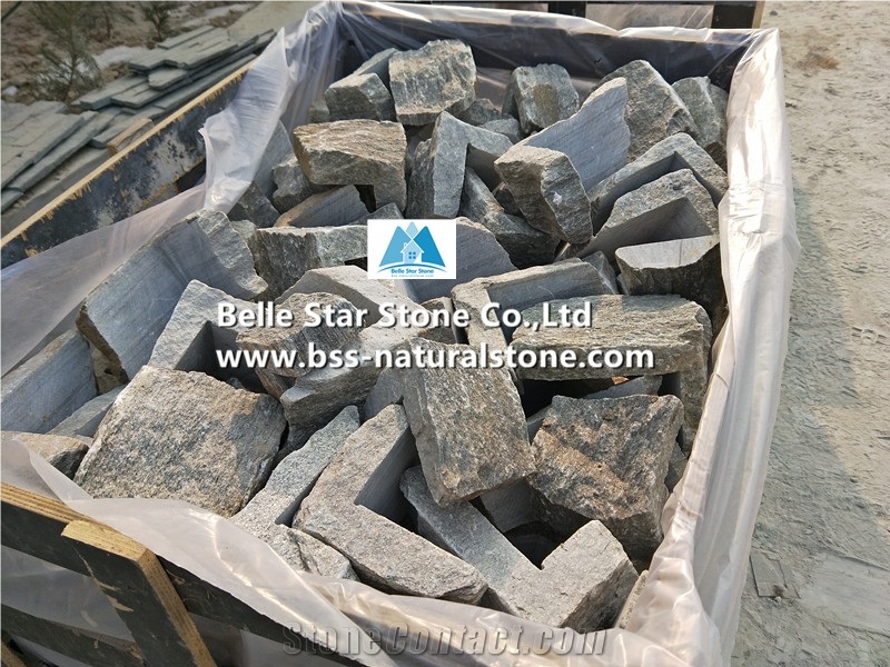 Natural Green Stone L Corner Stone Of Quartzite