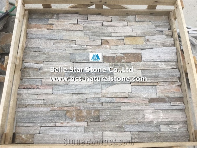 Pink Quartzite Field Stacked Loose Stone Veneer