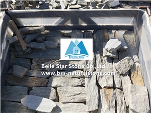 Rustic Grey Quartzite Ashlar Thin Stone Veneer