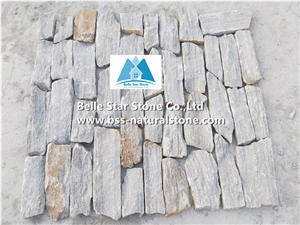 Rustic Grey Quartzite Loose Culture Stone for Wall