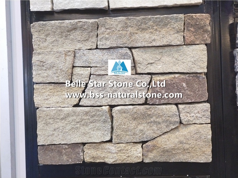 Yellow Granite Ashlar Stone Veneer/Fieldstone