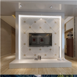 Polished Mosaic White Nano Crystallized Stone