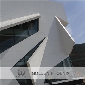 Polished White Nano Crystallized Exterior Stone