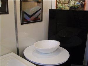White Nano Crystallized Glass Stone for Sinks