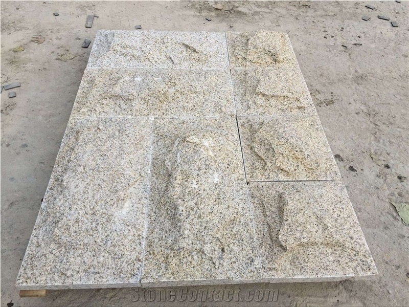 G682 Yellow Rustic Granite Mushroomed Cladding