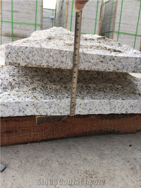 G682 Yellow Rustic Granite Mushroomed Cladding