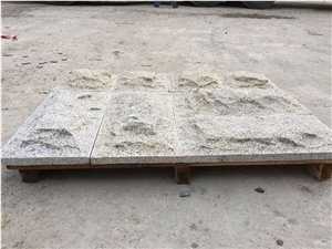 G682 Yellow Rustic Granite Mushroomed Cladding