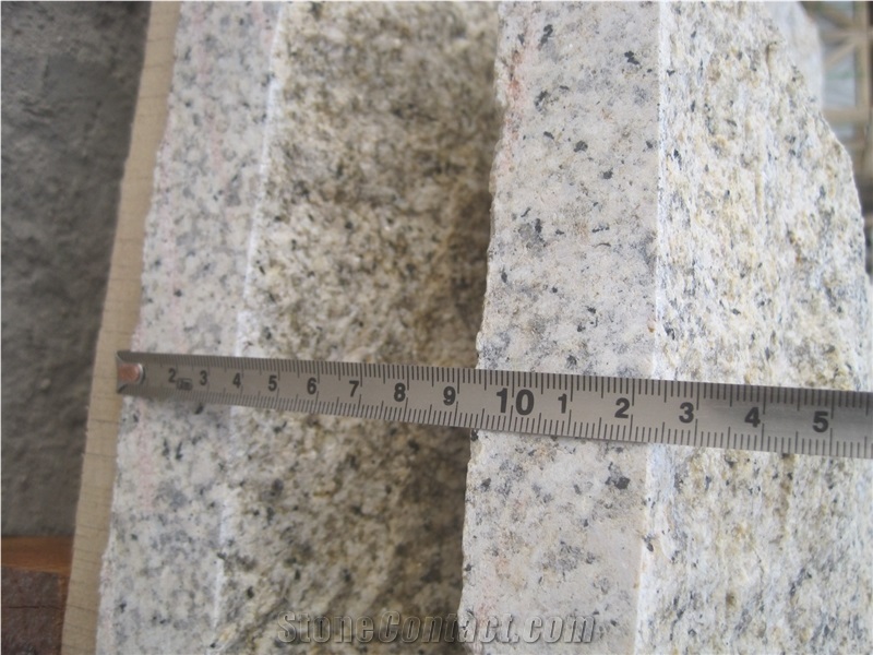 G682 Yellow Rustic Granite Mushroomed Cladding