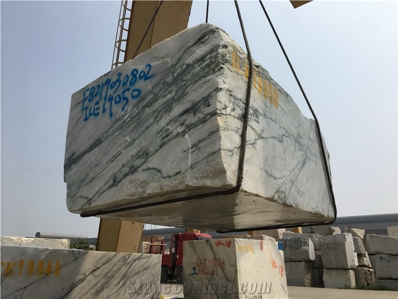 Green Calacatta Chinese Marble Blocks
