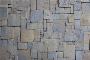 Beige Grey Limestone Stone Wall Cladding in Bali