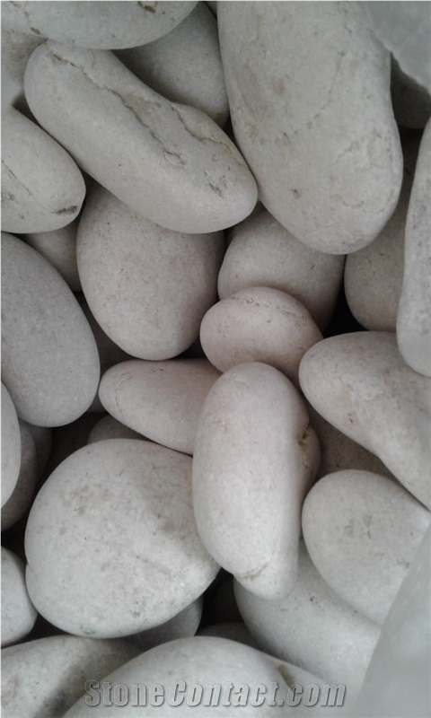 White Walkway Pebbles Bali Garden Pebbles