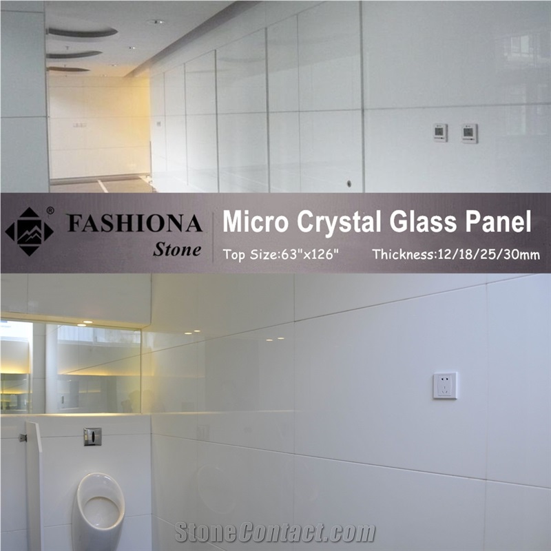 China White Artificial Marblemicro Crystal Glass Stone