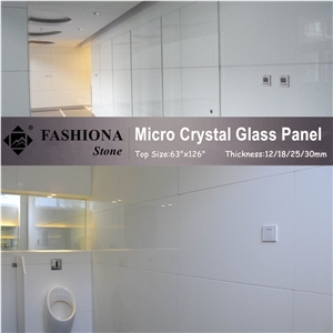 China White Artificial Marblemicro Crystal Glass Stone