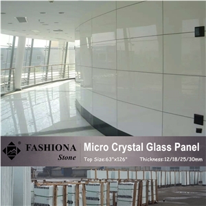 China White Artificial Marblemicro Crystal Glass Stone