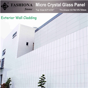 China White Nano Glass,Exterior Wall Cladding