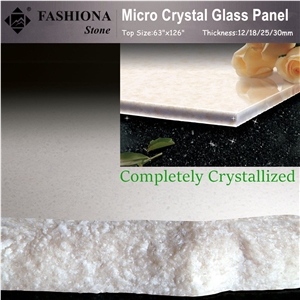 White Artificial Marble,Micro Crystal Glass Stone