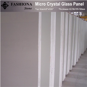 White Artificial Marble,Micro Crystal Glass Stone