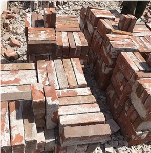 Gray Red Reclaimed Bricks Veneer , Decoration