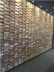 Gray Red Reclaimed Bricks Veneer , Decoration
