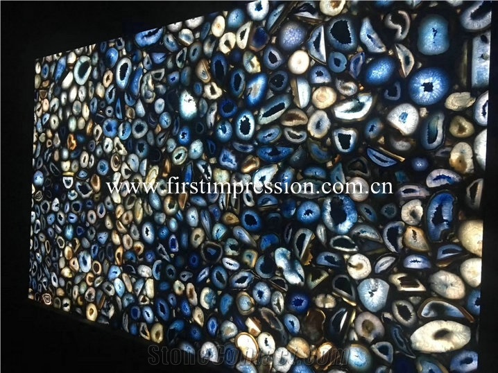 Grey Agate Semi-Precious Stone/Gemstone Slabs