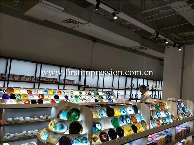 Grey Agate Semi-Precious Stone/Gemstone Slabs