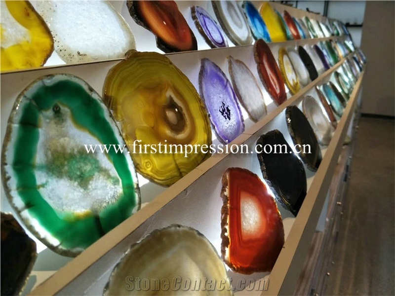 Grey Agate Semi-Precious Stone/Gemstone Slabs