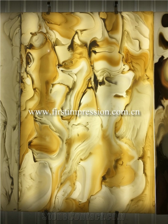 Hot Sale Artificial Onyx Slabs&Tiles for Walling