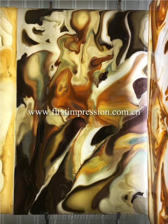 Hot Sale Artificial Onyx Slabs&Tiles for Walling