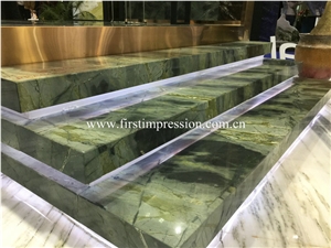 Hot Sale Peakcock Verde Green Marble Slabs&Tiles