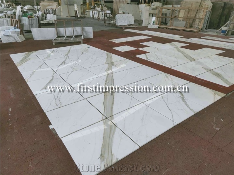 Italian Calacatta Gold Marble Slab/Carrara Marble