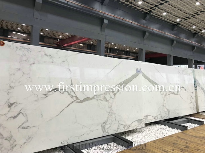Italy Calacatta White Marble Slabs&Tiles