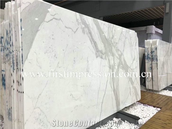 Italy Calacatta White Marble Slabs&Tiles