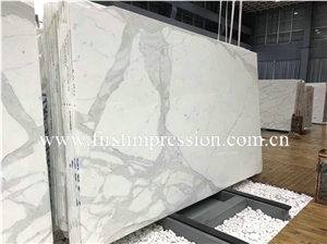 Italy Calacatta White Marble Slabs&Tiles
