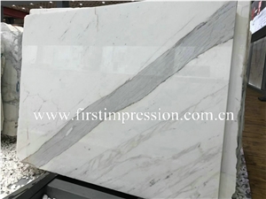 Italy Calacatta White Marble Slabs&Tiles