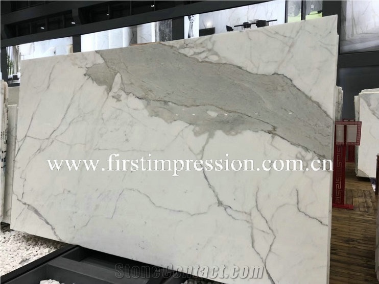 Italy Calacatta White Marble Slabs&Tiles