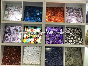 Natural Agate Semi-Precious Stone/Gemstone Slabs Natural Agate Semi-Precious Stone/Gemstone Slabs