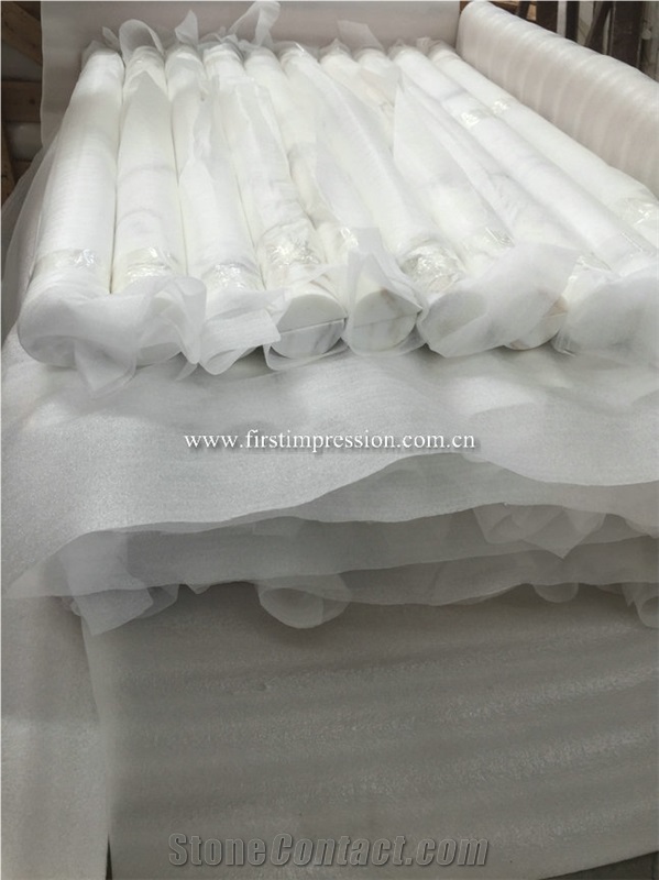 Roman Columns/Calacatta Gold Marble Column Molding