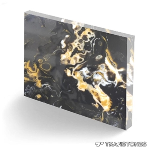 Black Artificial Stone Alabaster Panel