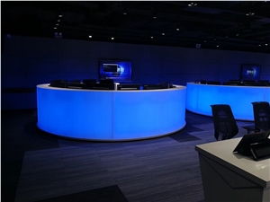 Customized Transtones Artificial Acrylic Table Top