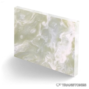 Green Artificial Alabaster Stone Panels Faux Stone