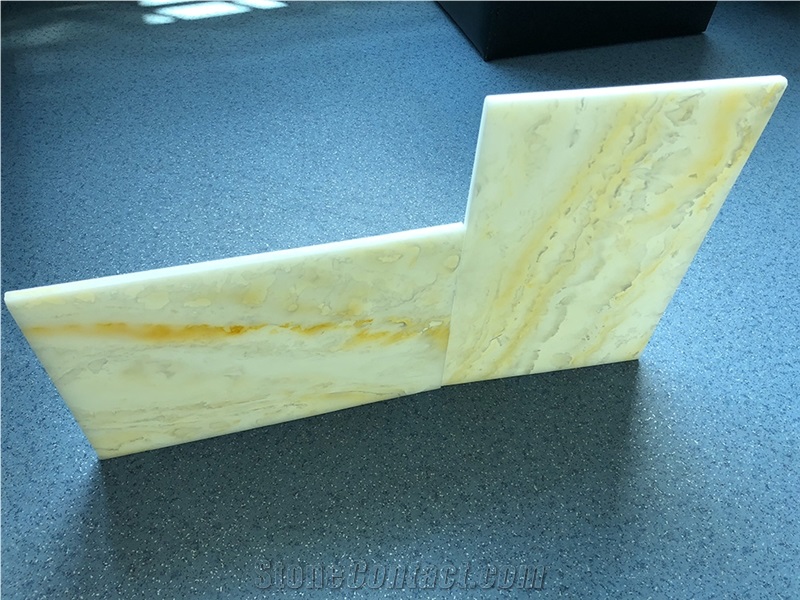 High Transparent Polished Faux Onyx Wall Cladding