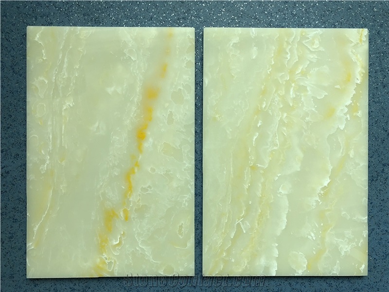 High Transparent Polished Faux Onyx Wall Cladding